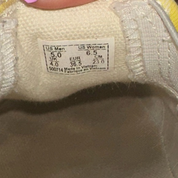 Vans Yellow Checkered Slip-On Sneakers - Picture 8 of 9